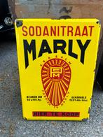 Panneau d'affichage émaillé Sodanitrate Marly, Utilisé, Enlèvement ou Envoi, Panneau publicitaire