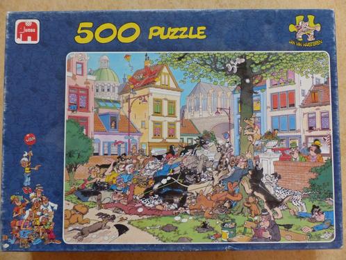 Jan Van Haasteren Puzzel Van die kat ! 500st Jumbo00005, Hobby en Vrije tijd, Denksport en Puzzels, Zo goed als nieuw, Legpuzzel