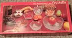Set macédoine de fruits, Overige typen, Ophalen of Verzenden, Effen, Glas
