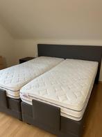 Te Koop wegens verhuis Elektrisch verstelbare boxspring, Enlèvement, Utilisé, Autres couleurs, Lederlook