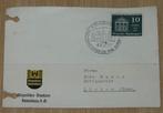 Briefkaart / Postkarte, Duitsland, met dag stempel, 1957., Verzamelen, Ophalen of Verzenden, 1940 tot 1960, Gelopen, Duitsland