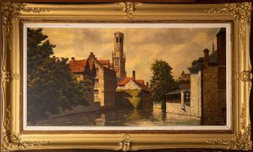 Schilderij van Brugge Minnewaterpark beschikbaar voor biedingen