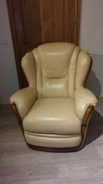 fauteuil en cuir 1 place classique, Ophalen, Gebruikt, Leer