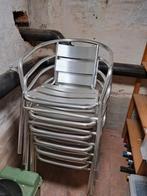 Zes metalen stoelen, Tuin en Terras, Ophalen, Zo goed als nieuw