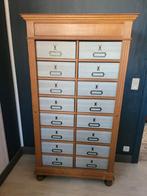 Oude notariskast (kartonnen doos) in eikenhout, Antiek en Kunst, Ophalen