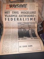 De volksunie - blad van de Vlaams Nationale Partij 20/7/1963, Verzenden, 1960 tot 1980, Tijdschrift