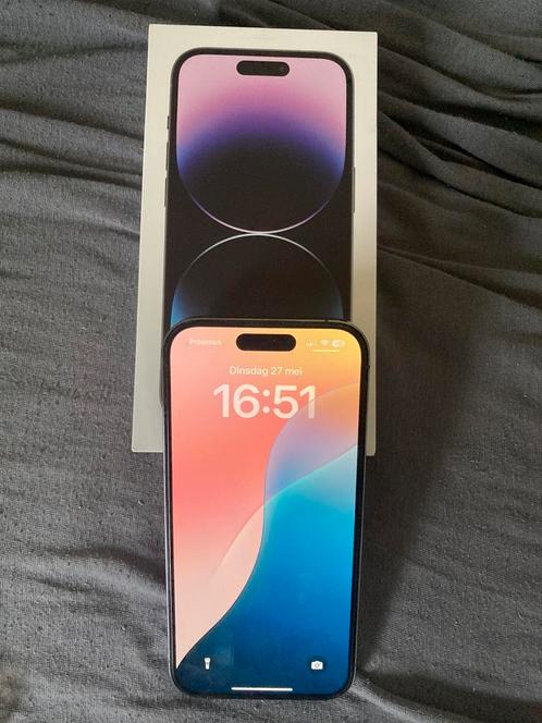 IPhone 14 Pro 128Gb deep purple, Telecommunicatie, Mobiele telefoons | Apple iPhone, Zo goed als nieuw, 128 GB, Zonder abonnement