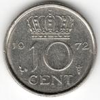 Nederland : 10 Cent 1972  KM#182  Ref 12642, Postzegels en Munten, 10 cent, Ophalen of Verzenden, Koningin Juliana, Losse munt