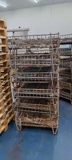 Opvouwbare stalen draad opslagbox, gaas container, Ophalen