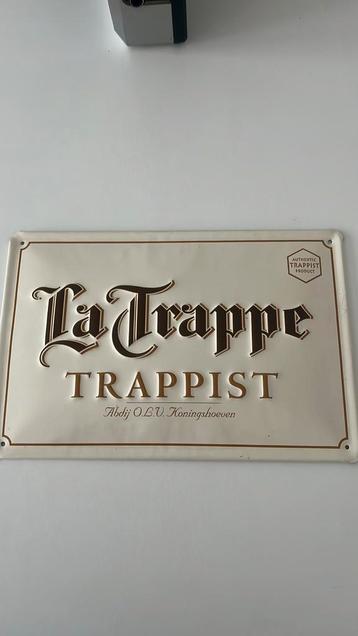 Reclamebord La trappe metaal beschikbaar voor biedingen