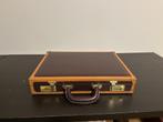 Vintage Presto Heren Aktetas – Hardcase – Faux Leather, Slot, Ophalen of Verzenden, Zo goed als nieuw, 35 tot 45 cm