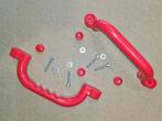 2 sets van 2 plastic handgrepen - rood, Kinderen en Baby's, Speelgoed | Overig, Ophalen of Verzenden, Nieuw, Jongen of Meisje