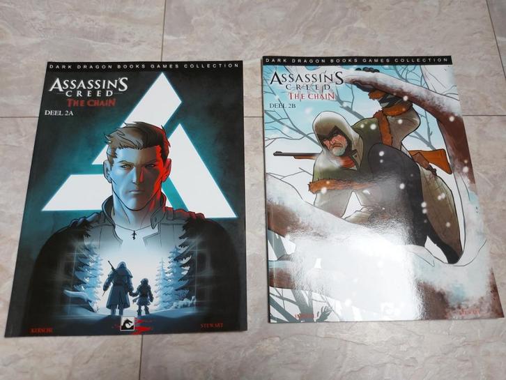 Assassin's creed the chain deel 2A en 2B, Boeken, Stripverhalen, Zo goed als nieuw, Complete serie of reeks, Ophalen of Verzenden