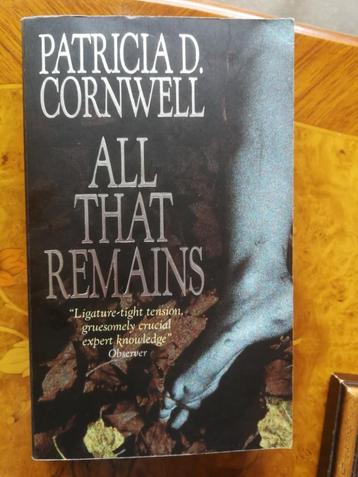 CORNWELL Patricia - all that remains - thriller - engels beschikbaar voor biedingen