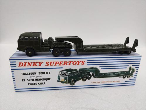 Dinky toys BERLIET tractor- en tankoplegger nr. 890, Hobby en Vrije tijd, Modelauto's | 1:43, Gebruikt, Bus of Vrachtwagen, Dinky Toys