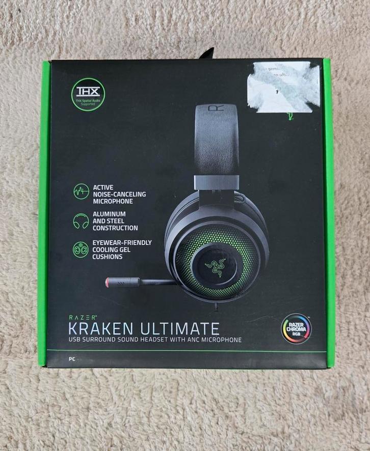 Casque Gaming Razer Kraken Ultimate – THX Spatial Audio –, Informatique & Logiciels, Casques micro, Comme neuf, Enlèvement