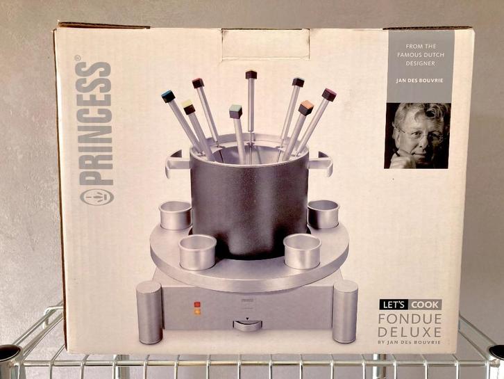 Princess Let's Cook Fondue DeLuxe, Elektronische apparatuur, Fonduesets, Zo goed als nieuw, Fonduepan, Elektrisch, Ophalen