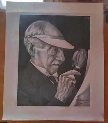 M.C. Escher - litho - Portret van G.A. Escher (after) beschikbaar voor biedingen