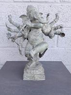 Statue de Ganesh à 10 bras jouant de la flute/bronze/Inde/, Enlèvement ou Envoi, Neuf