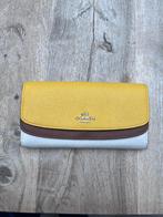 Coach grote portefeuille beige geel bruin, Gebruikt, Beige, Leder, Ophalen
