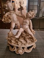 Capodimonte porseleinen beeld 2 spelende kinderen, Enlèvement