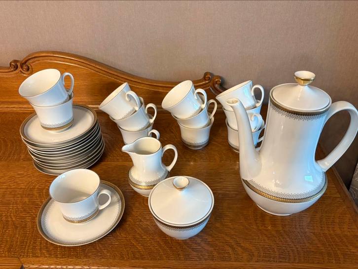 Service à café 12p complet porcelaine Winterling Bavaria, Antiek en Kunst, Antiek | Servies compleet, Ophalen