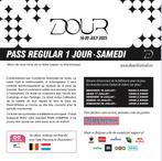 Dour  Samedi  2 tickets, Twee personen