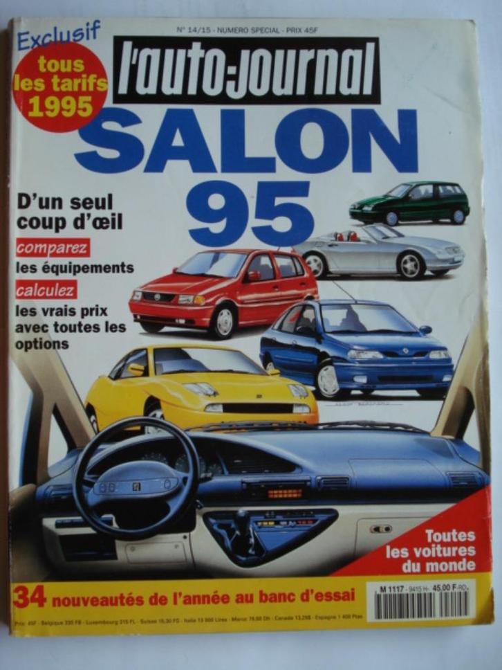 L'auto-journal Salon 1995 Toutes les voitures du monde, Boeken, Auto's | Folders en Tijdschriften, Gelezen, Algemeen, Verzenden
