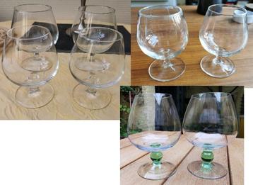Cognacglazen - verschillende groottes - prijs per stuk. beschikbaar voor biedingen