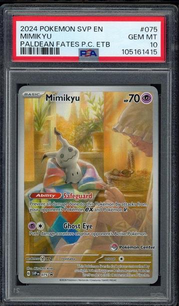 Mimikyu [Pokemon Center Stamp] PSA 10 - SVP075 - 2024 beschikbaar voor biedingen