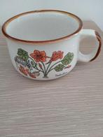 vintage soepkom wild flowers, Huis en Inrichting, Ophalen of Verzenden, Zo goed als nieuw