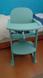 Trip trap stoel met tafelblad en veiligheidsriem, Enlèvement, Comme neuf, Chaise évolutive, Plateau amovible