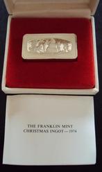 USA 1974 - Silver Bullion ‘The Snowman’ - Franklin Mint/Box, Postzegels en Munten, Setje, Zilver, Verzenden, Noord-Amerika