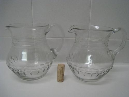 2 glazen kruiken voor drank, Verzamelen, Glas en Drinkglazen, Ophalen of Verzenden