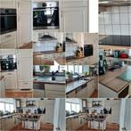 2de hands keuken, Huis en Inrichting, Keuken | Complete keukens, Hoekkeuken, Crème, Overige materialen, Met kookeiland