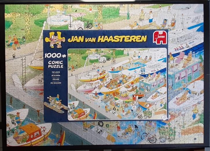 Jan Van Haasteren 2 puzzels van 1000 stukjes, Hobby en Vrije tijd, Denksport en Puzzels, Zo goed als nieuw, Legpuzzel, 500 t/m 1500 stukjes