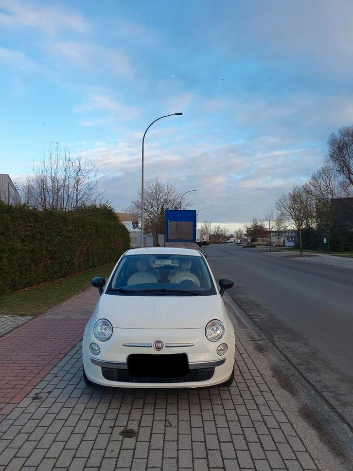 Fiat 500 Blanco keuring met rozeformulier airco start stop, Auto's, Fiat, Particulier, ABS, Airbags, Airconditioning, Boordcomputer