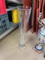 Kegel vormige glazen vaas, Huis en Inrichting, Ophalen, Overige kleuren, Glas, 50 tot 75 cm