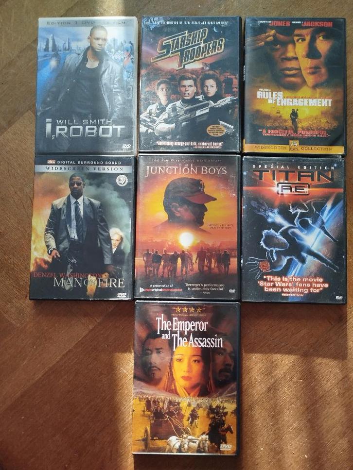 7 DVD films d'action et de guerre, prix dégressif, CD & DVD, DVD | Action, Comme neuf, Guerre, À partir de 12 ans, Enlèvement ou Envoi