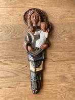 Vintage Perignem wanddecoratie Maria met kind in keramiek, Antiquités & Art, Antiquités | Objets religieux, Enlèvement