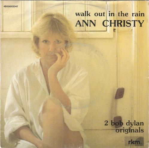 45T: Ann Christy: Walk out in the rain, Cd's en Dvd's, Vinyl | Pop, Gebruikt, 1960 tot 1980, Overige formaten, Ophalen of Verzenden