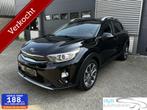 Kia Stonic 1.0 T-GDi AUTOMAAT/NAVI/CAMERA/SCHADE, Auto's, Gebruikt, Zwart, Leder en Stof, 5 zetels