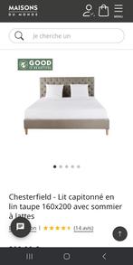 Lit Chesterfield Maison du monde, Huis en Inrichting, Slaapkamer | Bedden, Ophalen, Gebruikt