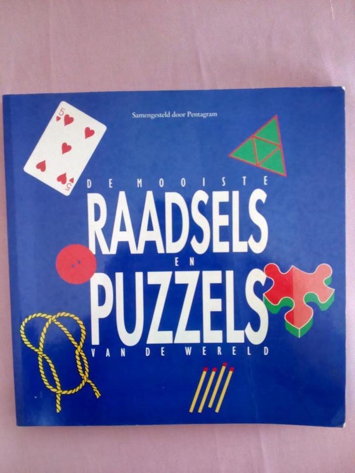 De Mooiste Raadsels en Puzzels van de Wereld, Hobby en Vrije tijd, Denksport en Puzzels, Gebruikt, Puzzelboek, Ophalen