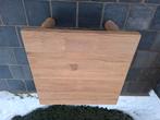 Volledig massief eiken bijzet/salontafeltje. Geluchtgomd., Ophalen of Verzenden, Hout