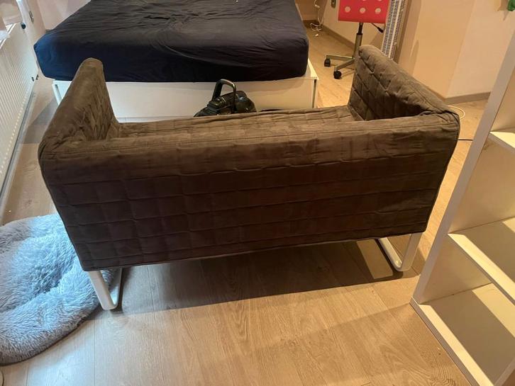 zeteltje te geef, Huis en Inrichting, Fauteuils, Gebruikt, Stof, 100 tot 125 cm, Minder dan 75 cm, Ophalen