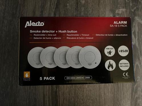 Alecto rookmelders 5-pak, Doe-het-zelf en Bouw, Alarmsystemen, Zo goed als nieuw, Detector, Sensor of Melder, Rook, Draadloos