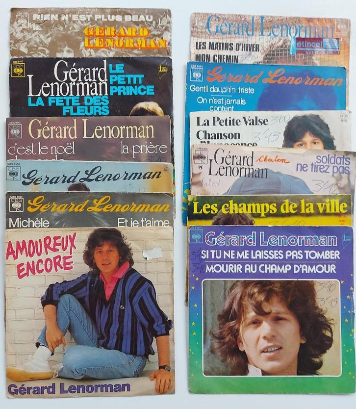 Gérard Lenorman - 12 45 tours, Cd's en Dvd's, Vinyl Singles, Gebruikt, Single, Ophalen of Verzenden