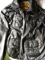 Superdry lederen jas, Kleding | Heren, Ophalen, Zo goed als nieuw, Maat 56/58 (XL)