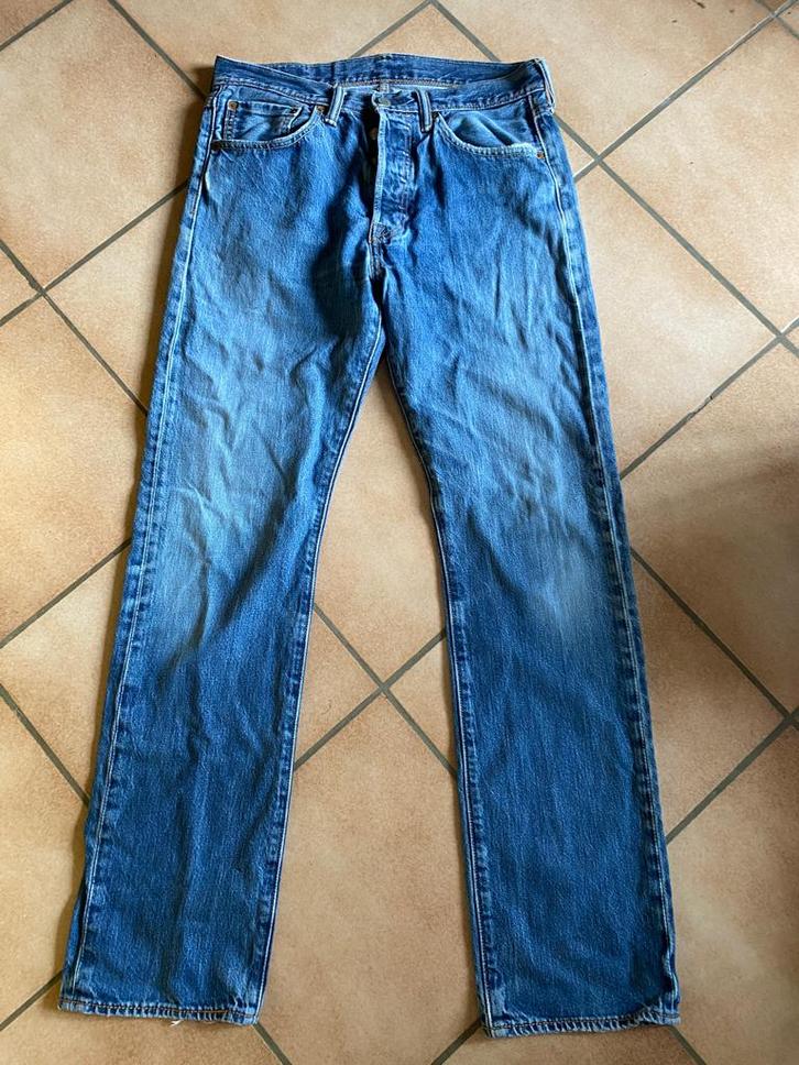 Levi's jeans 501 W31 L32 washed blauw ZG staat vintage, Kleding | Heren, Spijkerbroeken en Jeans, Gedragen, W32 (confectie 46) of kleiner